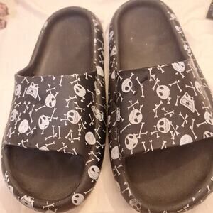 Nightmare Before Christmas Men's Comfort Slide Sandals Size 11 Disney